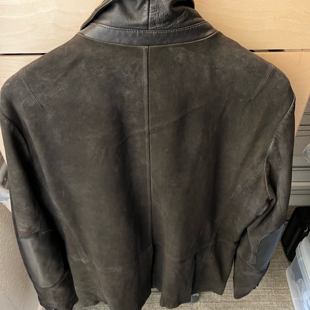 Allsaints Survey Slim Fit Leather Blazer